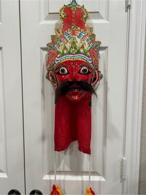 Handcrafted Wooden Indonesian Mask